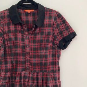 ModCloth Plaid Dress with Peter Pan Collar